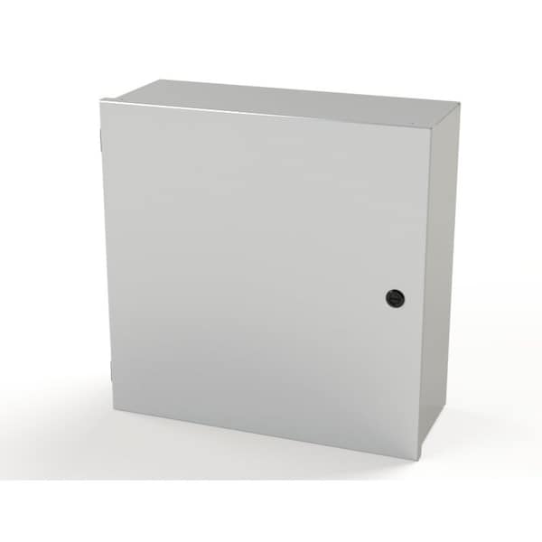 1/4 Turn Latch Electrical Enclosures, 20 in H, 8 in D, 20 in W, NEMA 1, Carbon Steel